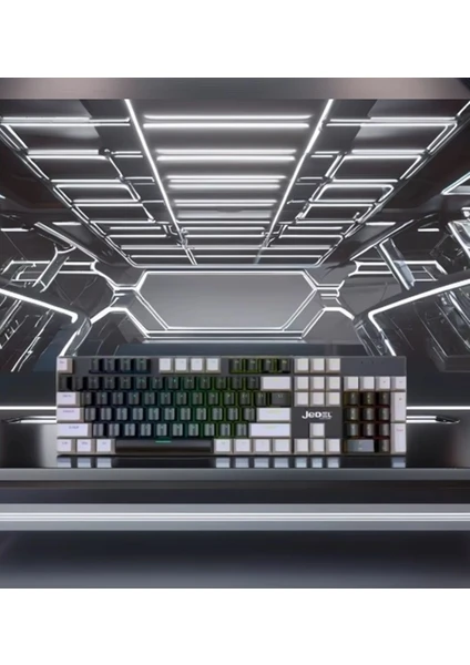 JEDEL KL-95D BLUE SWİTCH RGB MEKANİK OYUNCU KLAVYESİ  KABLOLU