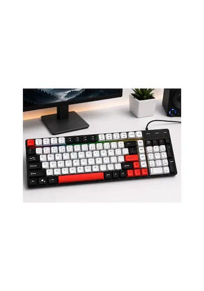 JEDEL K30P USB KABLOLU AYDINLATMALI GAMİNG OYUNCU VE OFİS KLAVYESİ KOMPAKT TASARIM
