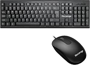 REVENGE DESKMATE+ SİYAH TÜRKÇE Q  USB KABLOLU KLAVYE VE MOUSE SETİ